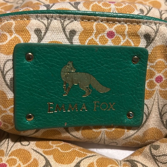 COPY - Emma Fox leather green Satchel/Shoulder bag with gold tone hardwares and… - Picture 7 of 10